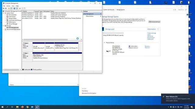 How to Delete Storage Space from Storage Pool in Windows 10 смотреть онлайн