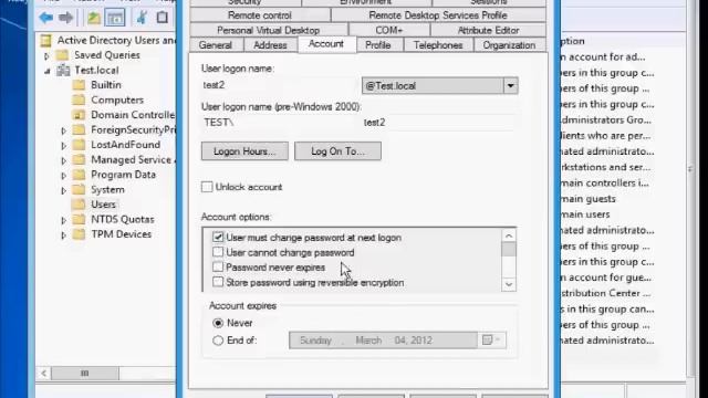 How to force a user password change in Microsoft Windows Server 2012 смотреть онлайн