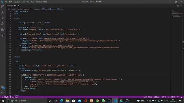 Menggunakan service OGC WMTS di LeafletJS смотреть онлайн