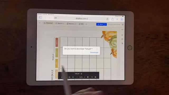 How to download Let's Plan printable pages from the dropbox app. onto an iPad. смотреть онлайн