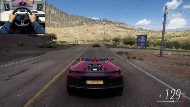 Lamborghini Aventador J - Forza Horizon 5 Logitech g29 Steering Wheel Gameplay смотреть онлайн