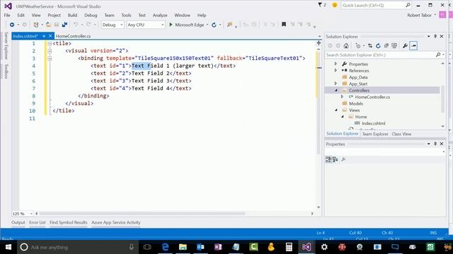 61 UWP Weather - Updating the Tile with Periodic Notifications смотреть онлайн