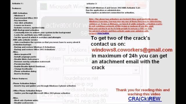 windows 8 activation (activator) 100% working !!! смотреть онлайн