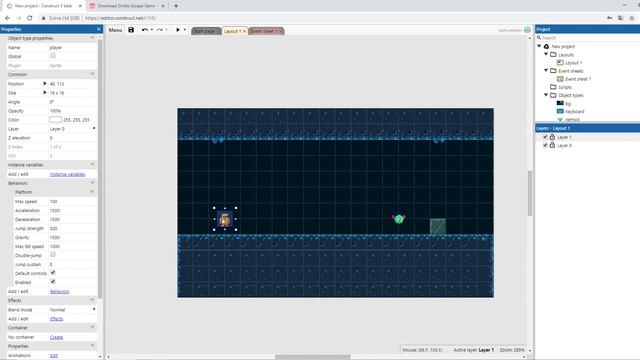 Creare un Nemico che ti insegue su Construct 3 смотреть онлайн