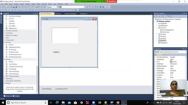 Lecture 26 Print Dialog Control in C sharp Dot Net смотреть онлайн