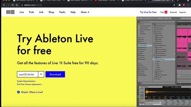 HOW TO GET ABLETON LIVE SUITE FOR FREE!!! смотреть онлайн