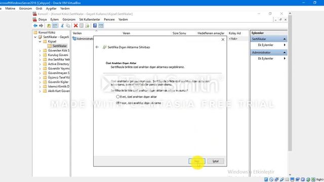 Wİndows Server 2016 Sertifika İşlemleri смотреть онлайн