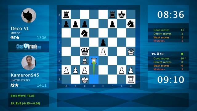 Chess Game Analysis: KameronS45 - Deco VL : 1-0 (By ChessFriends.com) смотреть онлайн