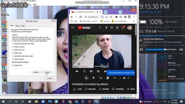 Pokemon Go song has BSOD VM (Windows 8) смотреть онлайн