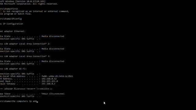 How to find IP address on a PC using CMD смотреть онлайн