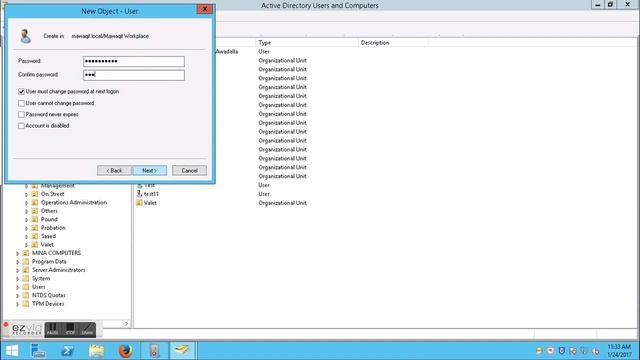 Create users in Active Directory Windows Server 2012 смотреть онлайн