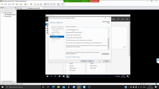 Windows Server 2019 Part 04 || Promote a Server Workgroup to Domain Controller || смотреть онлайн