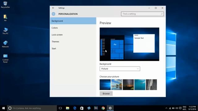 Windows 10 | Show Desktop Icon (This PC, Control Panel, Network) on Desktop смотреть онлайн