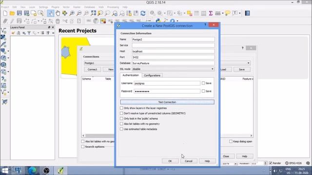 How to load data from Postgis to Qgis смотреть онлайн