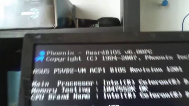 PhoenixBios asus P5V2-VM aCPI bios na 20 sekund смотреть онлайн