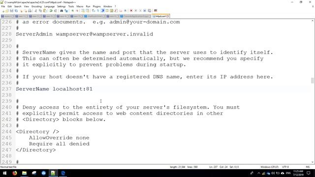 Change Port web root of apache смотреть онлайн