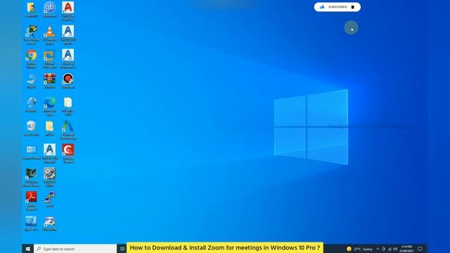 How to Download & Install Zoom for meetings in Windows 10 Pro ? смотреть онлайн