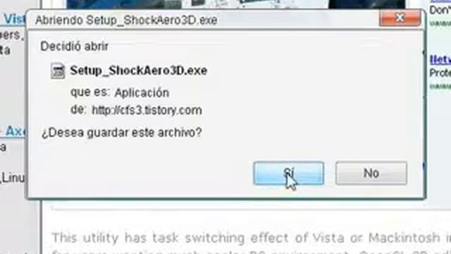 Te presentamos Shock Aero, efecto de Vista para Xp смотреть онлайн
