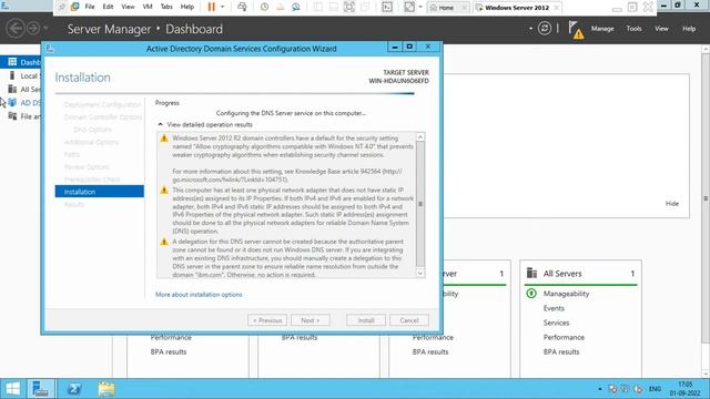 How to configure Windows 2012 R2 ADDS. смотреть онлайн