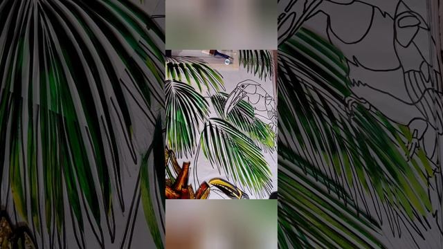 It's a jungle. Creating a stained glass window. Part 1 of 8. @tornadotwinsart смотреть онлайн