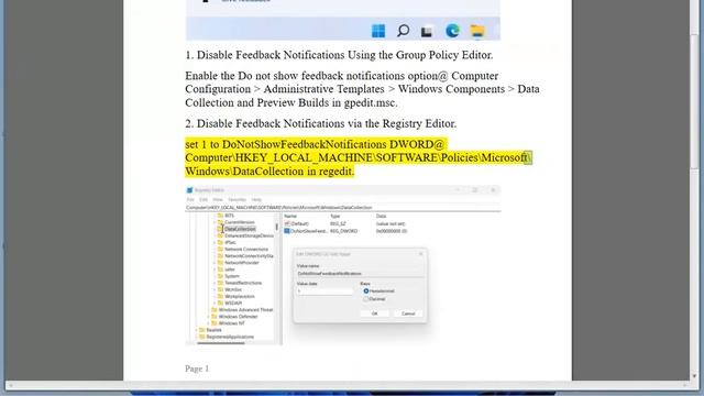 Disable Feedback Notifications on Windows 11 & Windows 10 смотреть онлайн
