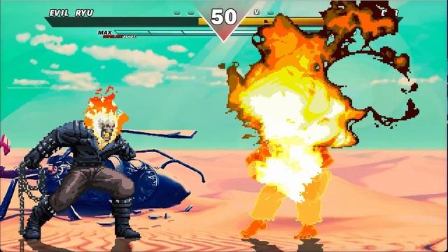 Street Fighter Evil Ryu Vs BlackJack Ex, Ghost Rider, Son Gohan, HD fight gaming смотреть онлайн
