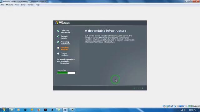 Windows Server 2003 Installation (VIrtual Box) смотреть онлайн
