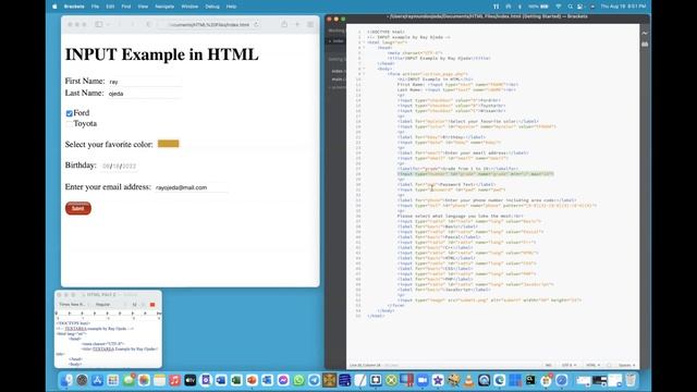 HTML Tutorial 02 Forms смотреть онлайн