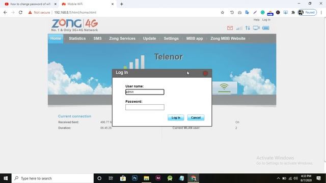 How to change admin page password any device || Telenor Zong Huawei смотреть онлайн