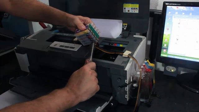 Sublimação Limpeza cabeça de impressão epson sem solução de limpeza impressora Epson смотреть онлайн