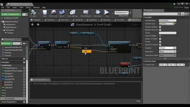 [UE4 Blueprint] Create "Stack" Android Game - Part 4 of 4: Dynamic Color Change смотреть онлайн