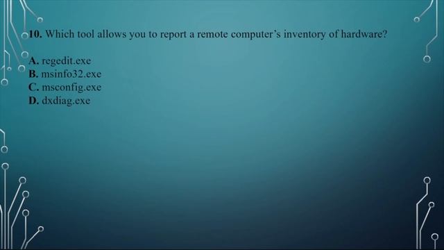 CompTIA A+ 1102 Chapter #15 Review Questions Windows Administration смотреть онлайн