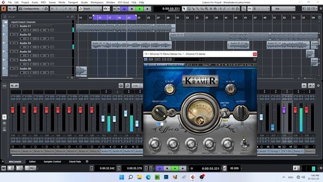 Mixing With Waves Plugins In Cubase || How To Use Waves Plugins EKramer FX Stereo In Cubase/Nuendo|