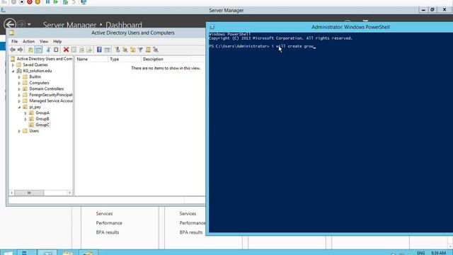 Part11: how to Create Group in windows server 2012 r2 смотреть онлайн