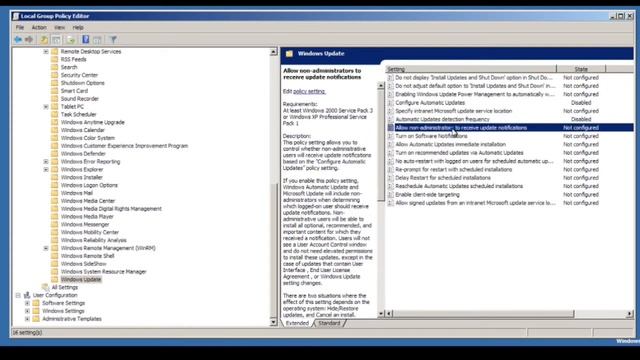 How to Turn off Windows update through group policy in Windows 10 /7/vista смотреть онлайн