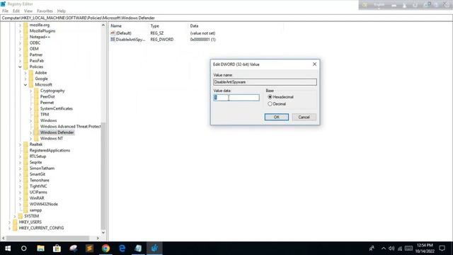 How to Enable and Disable Windows Defender on Windows 10 by Registry Editor, 2022 смотреть онлайн