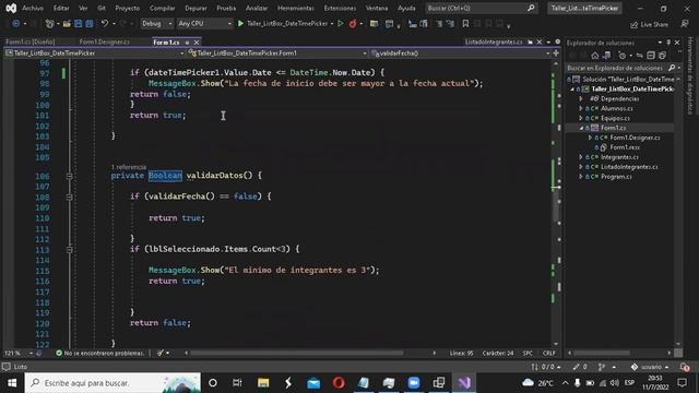 TAREA ListBox y DateTimePicker смотреть онлайн
