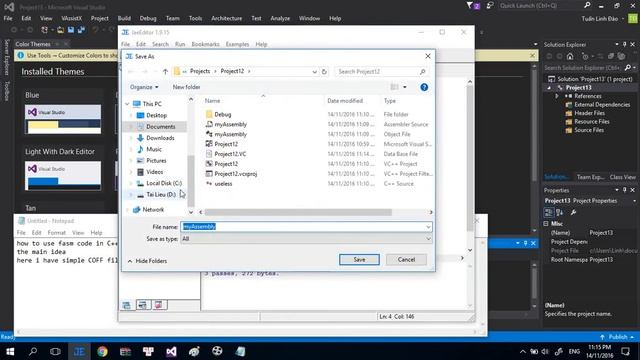 FASM in Visual Studio смотреть онлайн