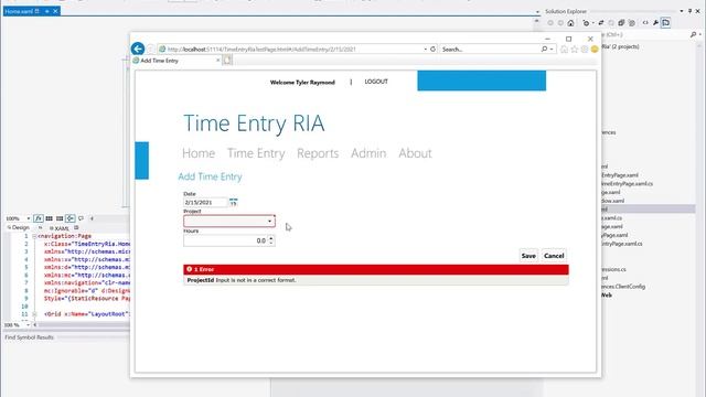 Silverlight Time Entry App review смотреть онлайн