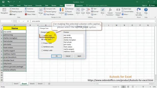 How to make an entire column capital or lowercase in Excel смотреть онлайн