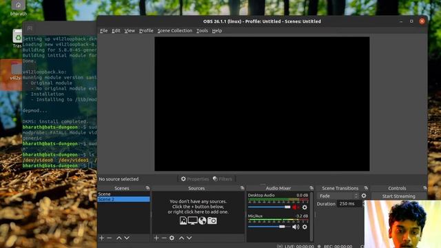 How to install virtual cam extension for OBS-Studio in Linux смотреть онлайн