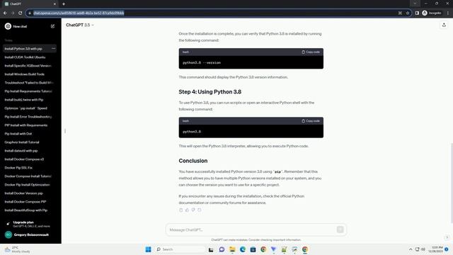 pip install python version 3 8 смотреть онлайн