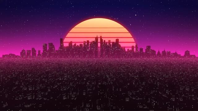Retro synth city live wallpaper windows 11 screensavers смотреть онлайн