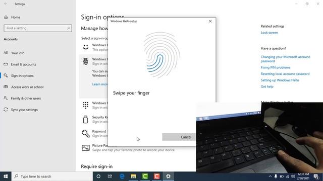 how to setup fingerprint on laptop. fingerprint setup on windows 10 смотреть онлайн