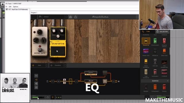 CREATE THE BLINK-182 GUITAR TONE FROM SCRATCH IN AMPLITUBE 5 смотреть онлайн