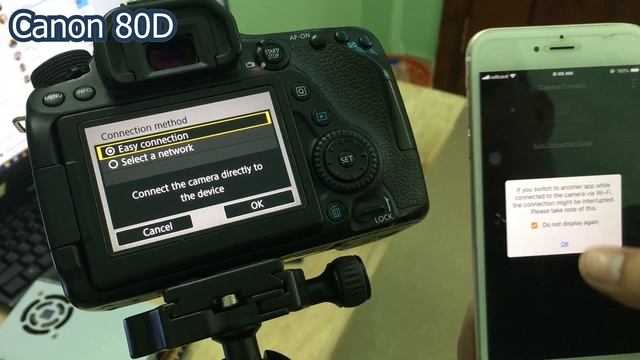 How to connect wifi canon 80D camera to iphone Share video&Photo смотреть онлайн