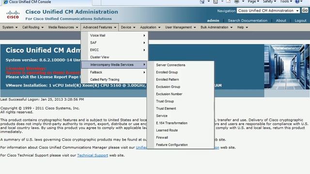 CUCM 8.6 WEB-Interfaces смотреть онлайн