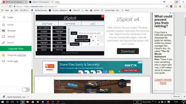 EXTREMELY STABLE [LEVEL 6] JJSPLOIT V4 *LUA & LUA C EXE.* LT2, JAILBREAK, MADCITY CMDS [WORKING] смотреть онлайн