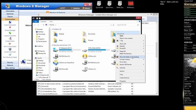 Hiệu chỉnh Menu chuột phải trong Windows 8 смотреть онлайн