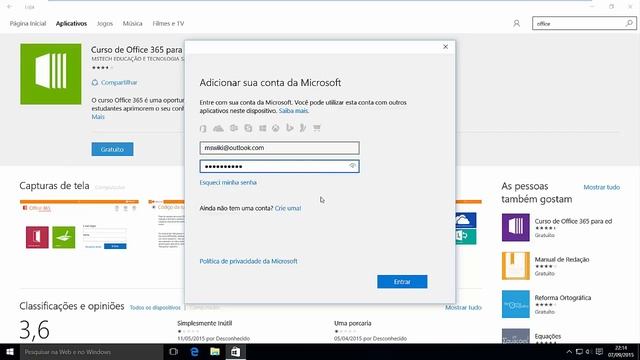 Windows 10 - Como baixar aplicativos na Windows Store sem uma conta Microsoft смотреть онлайн
